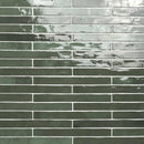 2x18 Flamenco Racing Green Glossy Porcelain Tile