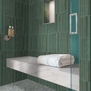 2x18 Flamenco Racing Green Glossy Porcelain Tile