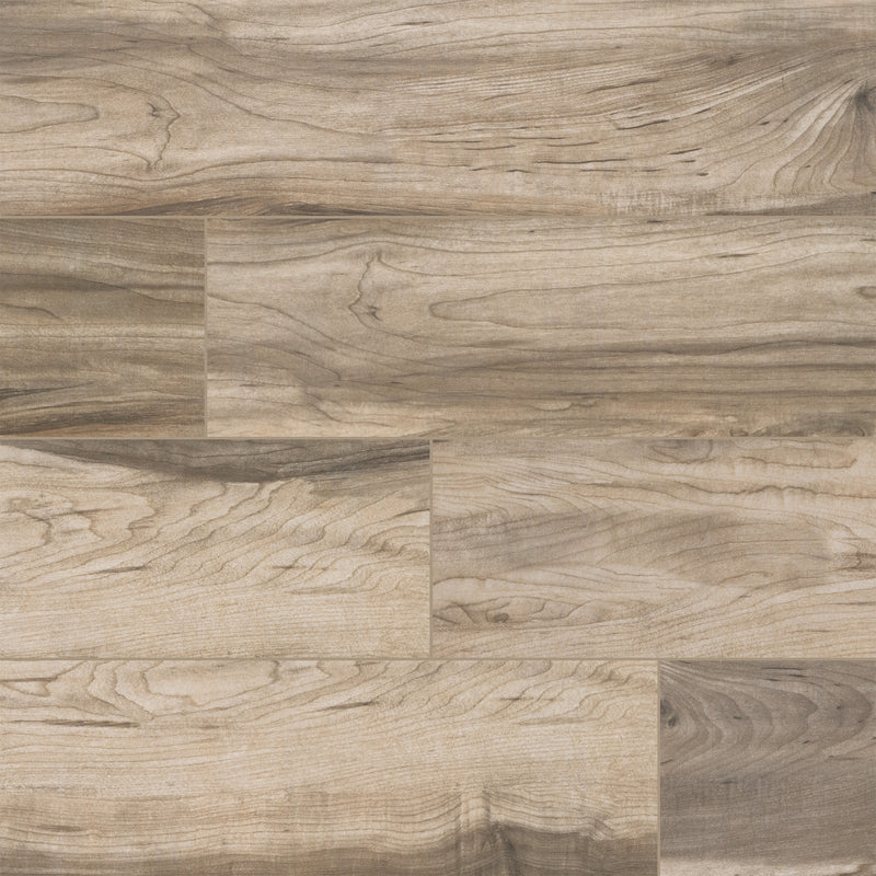 6x36 Carolina Timber Beige Wood Look Matte Porcelain Tile
