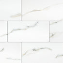 12x24 Aria Bianco Polished Porcelain Tile