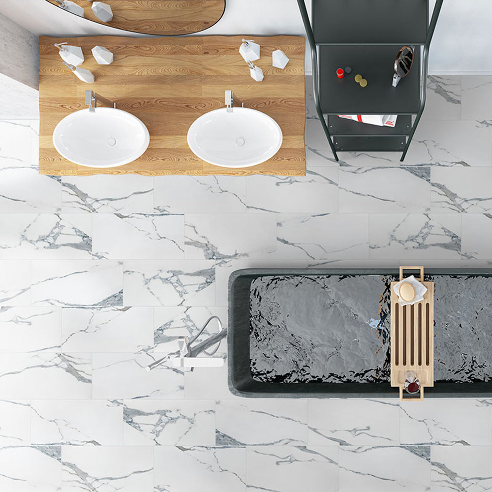 Porcelain tile for a Stouffville home renovation