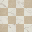 24x24 Calacatta Crema Checkered Matte Porcelain Tile