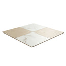 24x24 Calacatta Crema Checkered Matte Porcelain Tile