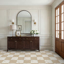 24x24 Calacatta Crema Checkered Matte Porcelain Tile