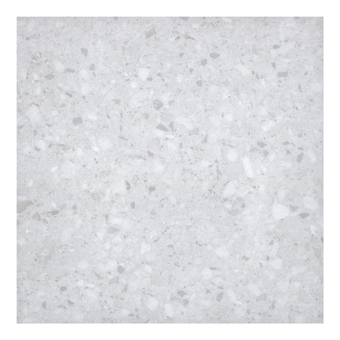 24x24 Paver Terrazo Glacier Matte Porcelain Tile