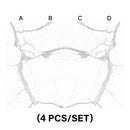 0.35"x32x96 Montblanc Statuario Polished Porcelain Tub and Shower Panel (4 pcs per SET)