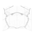 0.35"x32x96 Montblanc Statuario Polished Porcelain Tub and Shower Panel (4 pcs per SET)