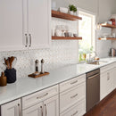 Angora Geometric Polished Marble Mosaic