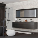 Angora Geometric Polished Marble Mosaic