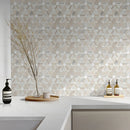 Angora Floralis Polished Marble Mosaic