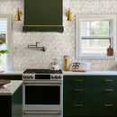 Angora Floralis Polished Marble Mosaic