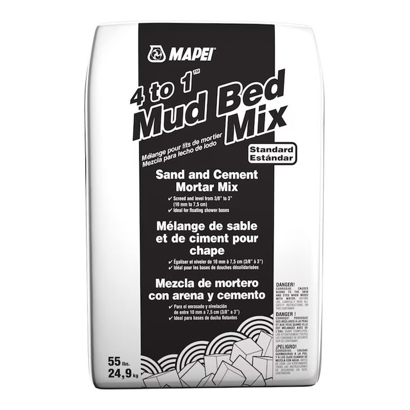 Mapei 4 to 1 Mud Bed Mix Sand & Cement Mortar 55 lb