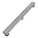 30" Stainless Steel Linear Shower Drain, Bright Clear Chrome