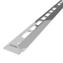 1/2"(12.5mm)x8' Mapei Pronivel C Aluminum Tile to Carpet Bright Silver Anodized Profile