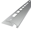 1/2"x12.5mmx8' Mapei Pronivel M Transition  Aluminum Silver Anodized Profile