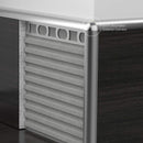 1/2"(12.5mm)x8' Mapei Protrim Rounded Corners Aluminum Bright  Silver Anodized Profile
