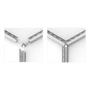 1/2"(12.5mm)x8' Mapei Protrim Rounded Corners Aluminum Bright  Silver Anodized Profile