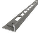 1/2"(12.5mm)x8' Mapei Proangle L Shaped Iron Textured Coated Aluminum Profile