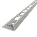 1/2"(12.5mm)x8' Mapei Proangle L Shaped Warm Grey Textured Coated Aluminum Profile