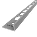 1/2"(12.5mm)x8' Mapei Proangle L Shaped Silver Textured Coated Aluminum Profile