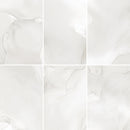 24x48 Fluid White Polished Porcelain Tile Final Sale