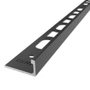 3/8"(10mm)x8' Mapei Proangle Aluminum Regular L Shaped Black Anodized Profile