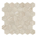 2" Majesto Travertino Classico Hexagon Organic Matte Colorsync Porcelain Mosaic