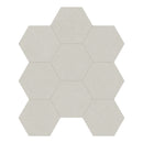 4" Serena Shale Hexagon Organic Matte Colorsync Porcelain Mosaic