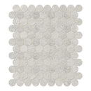 1.25" Anciano Grigio Penny Round Honed Marble Mosaic