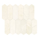 2x6 Ivory Beige Picket Honed Marble Mosaic