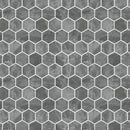 2x2 Hexagon Mystery Grey Brushed Marble Mosaic