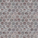 2X2 Hexagon  Serene Wine Honed Marble Mosaic