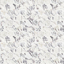 2X2 Hexagon Arabescato Purple Honed Marble Mosaic