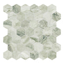 2" Moscato Argento Hexagon Polished Marble Mosaic