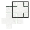 Celestia Puzzle Pino Honed w/ Polished Accents Natural Stone Mosaic
