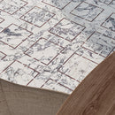 Celestia Puzzle Grey Honed w/ Polished Accents Natural Stone Mosaic