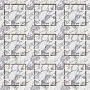 Celestia Puzzle Grey Honed w/ Polished Accents Natural Stone Mosaic