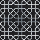 Celestia Cross Black Polished w/ Honed Accents Natural Stone Mosaic