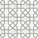 Celestia Cross Cloud Honed w/ Polished Accents Natural Stone Mosaic