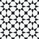 Celestia Star Black Honed w/ Polished Accents Natural Stone Mosaic