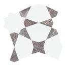 Celestia Star Wine Honed Natural Stone Mosaic