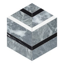 Celestia Hexagon Black Honed w/ Polished Accents Natural Stone Mosaic