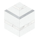 Celestia Hexagon White Honed Natural Stone Mosaic