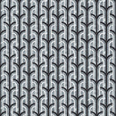 Celestia Arch Black Polished w/ Honed Accents Natural Stone Mosaic