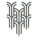 Celestia Arch Pino Polished w/ Honed Accents Natural Stone Mosaic