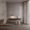 Celestia Aqua Cloud Honed w/ Polished Accents Natural Stone Mosaic