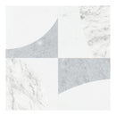 Celestia Quadro White Honed Natural Stone Mosaic