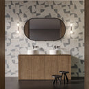 Celestia Quadro White Honed Natural Stone Mosaic