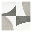Celestia Quadro Cloud Honed w/ Polished Accent Natural Stone Mosaic