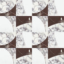 Celestia Quadro Grey Honed w/ Polished Accents Natural Stone Mosaic